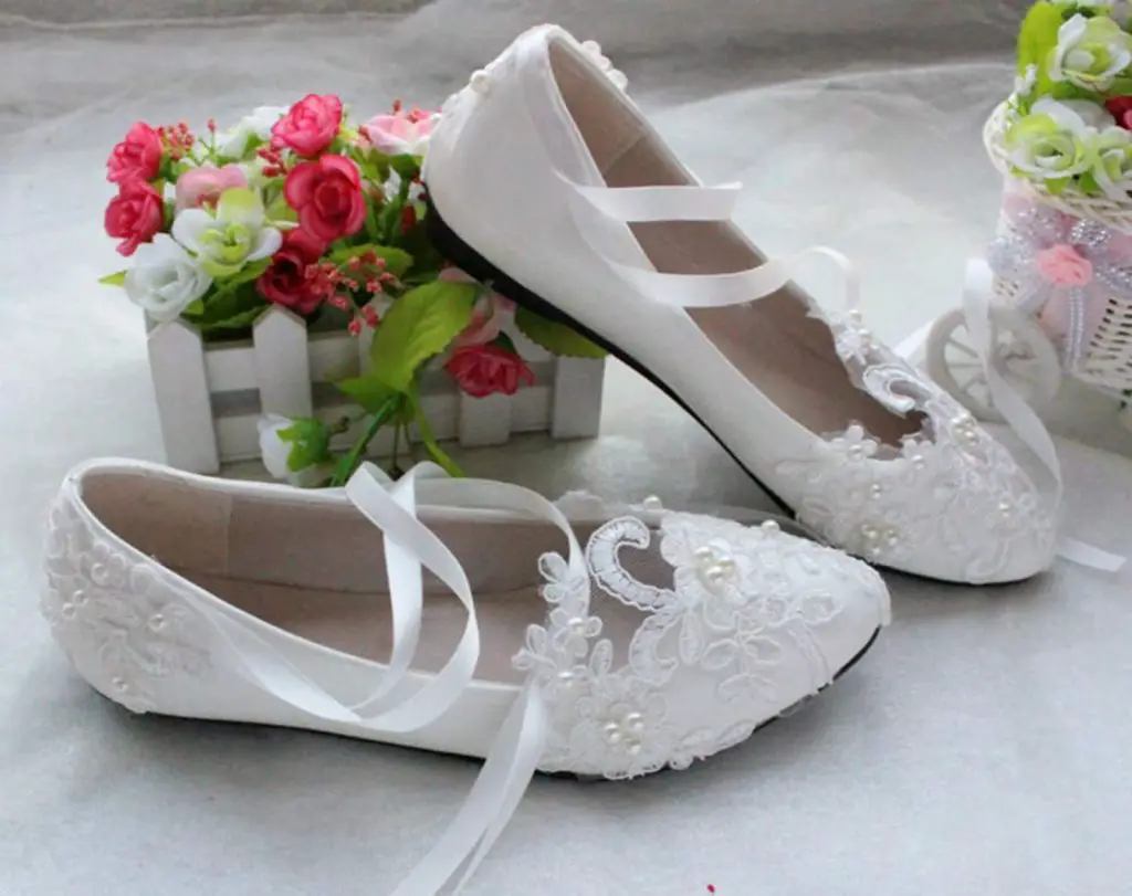 lace shoes for brides