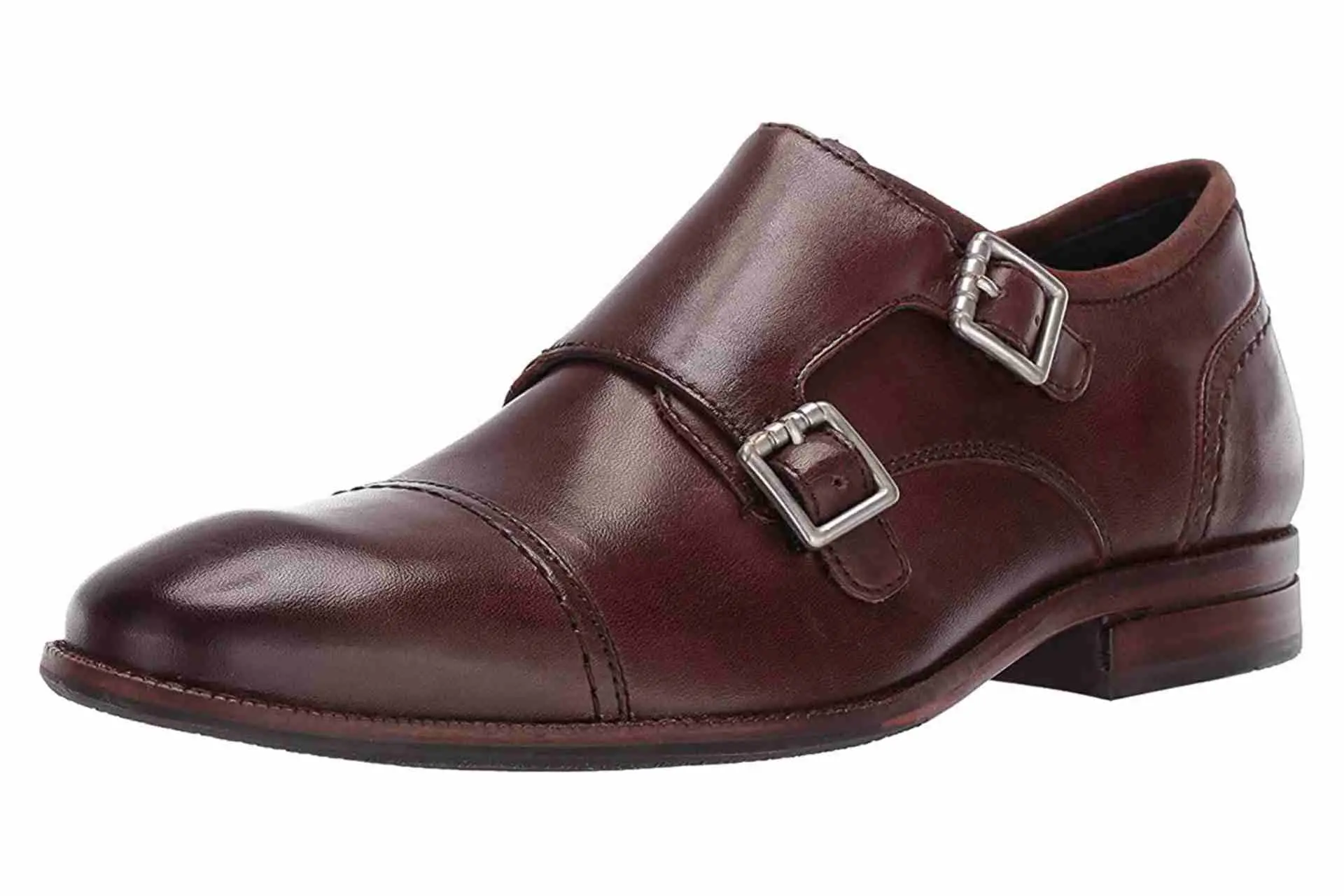 Men's Brown Monk strap shoes