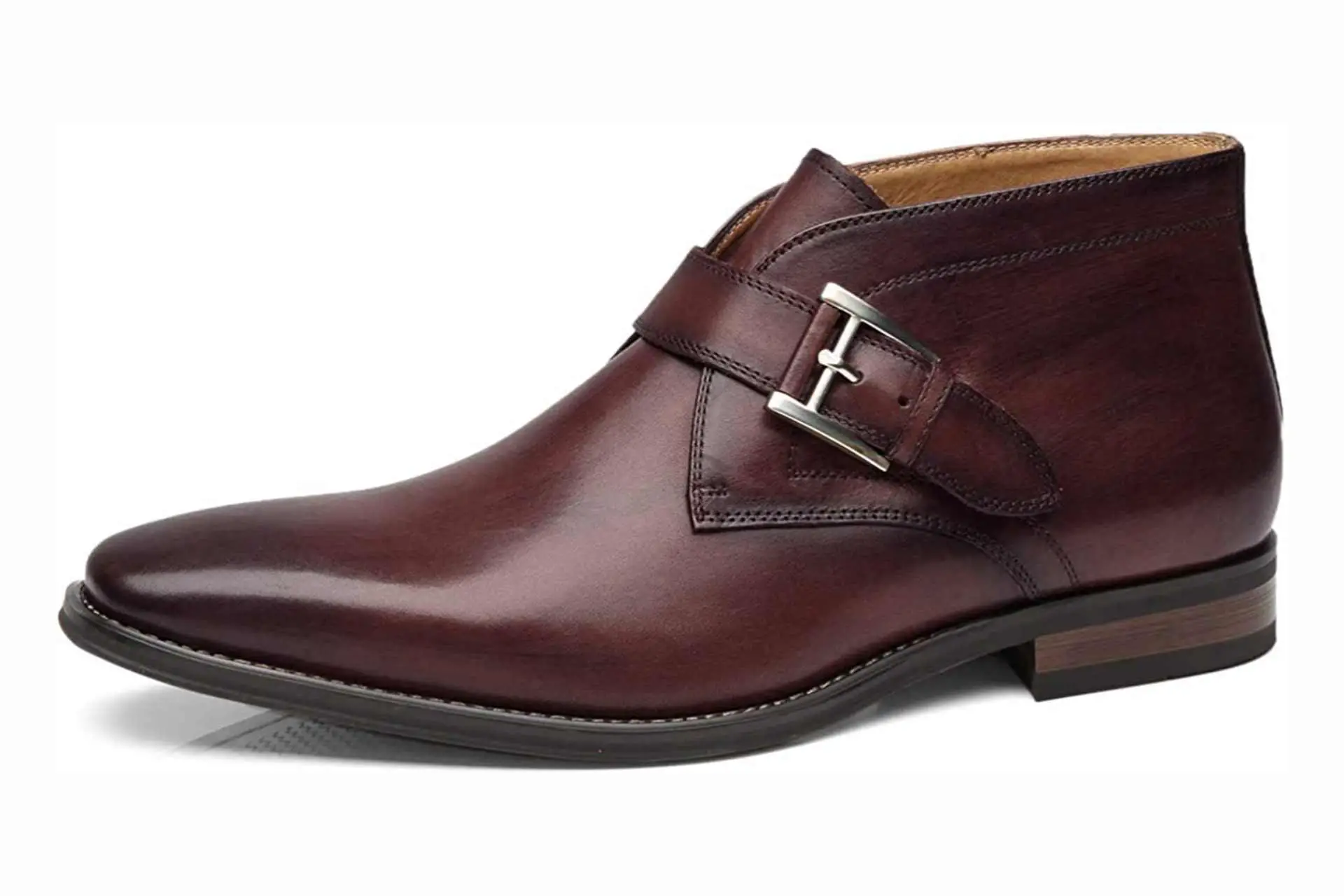 Best men's brown Monk strap shoes