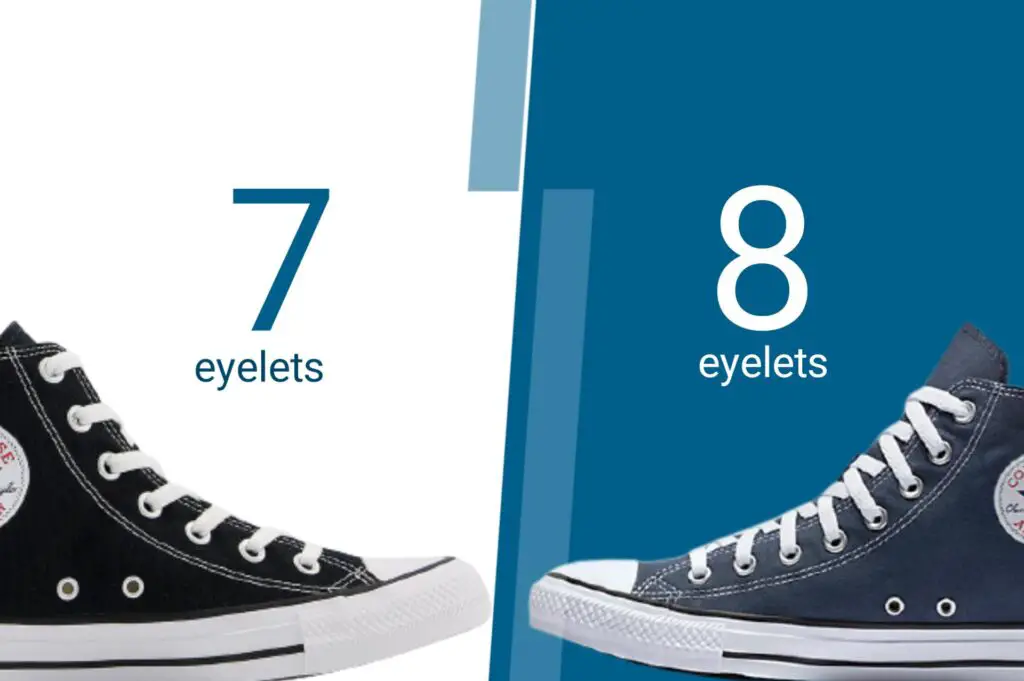 how many eyelets do converse high tops have