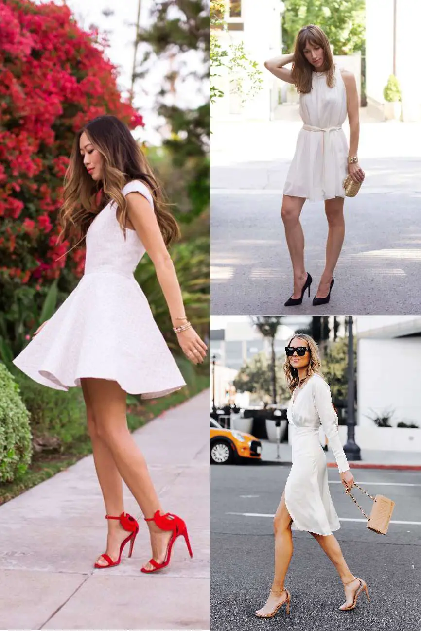 What color of Shoes to wear with white dress?
