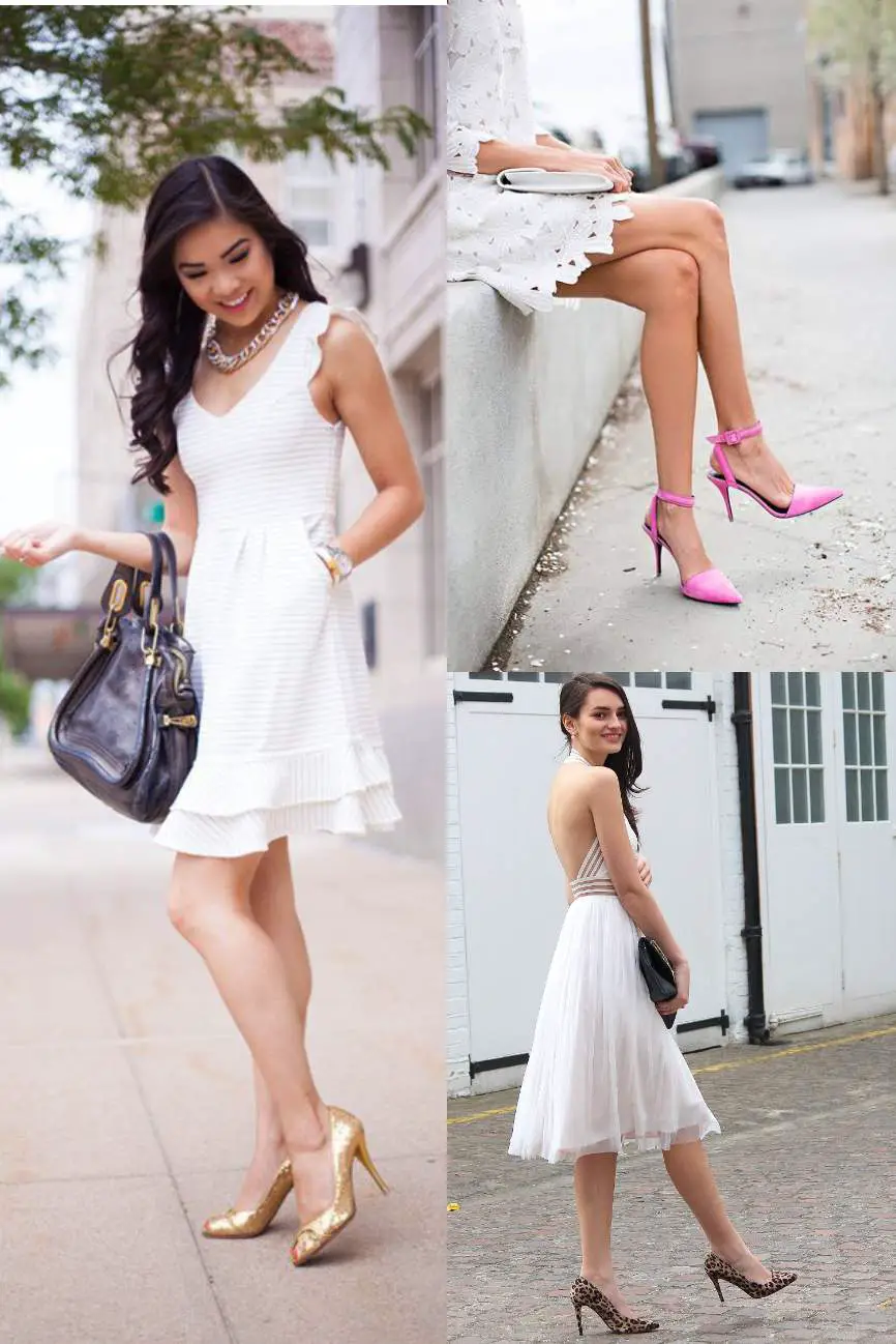 Color of Shoes to wear with white dress