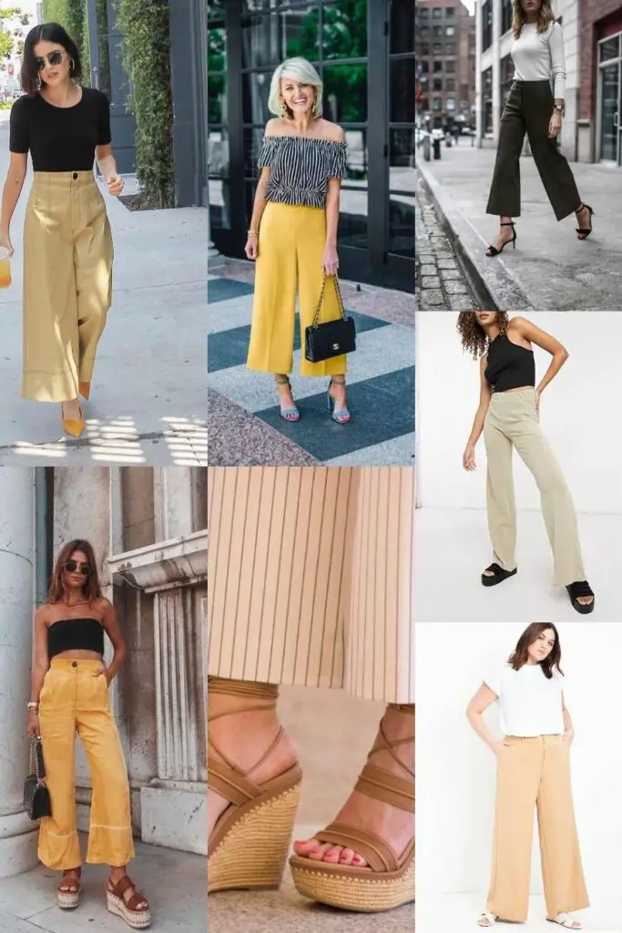 What shoes to wear with Wide leg pants
